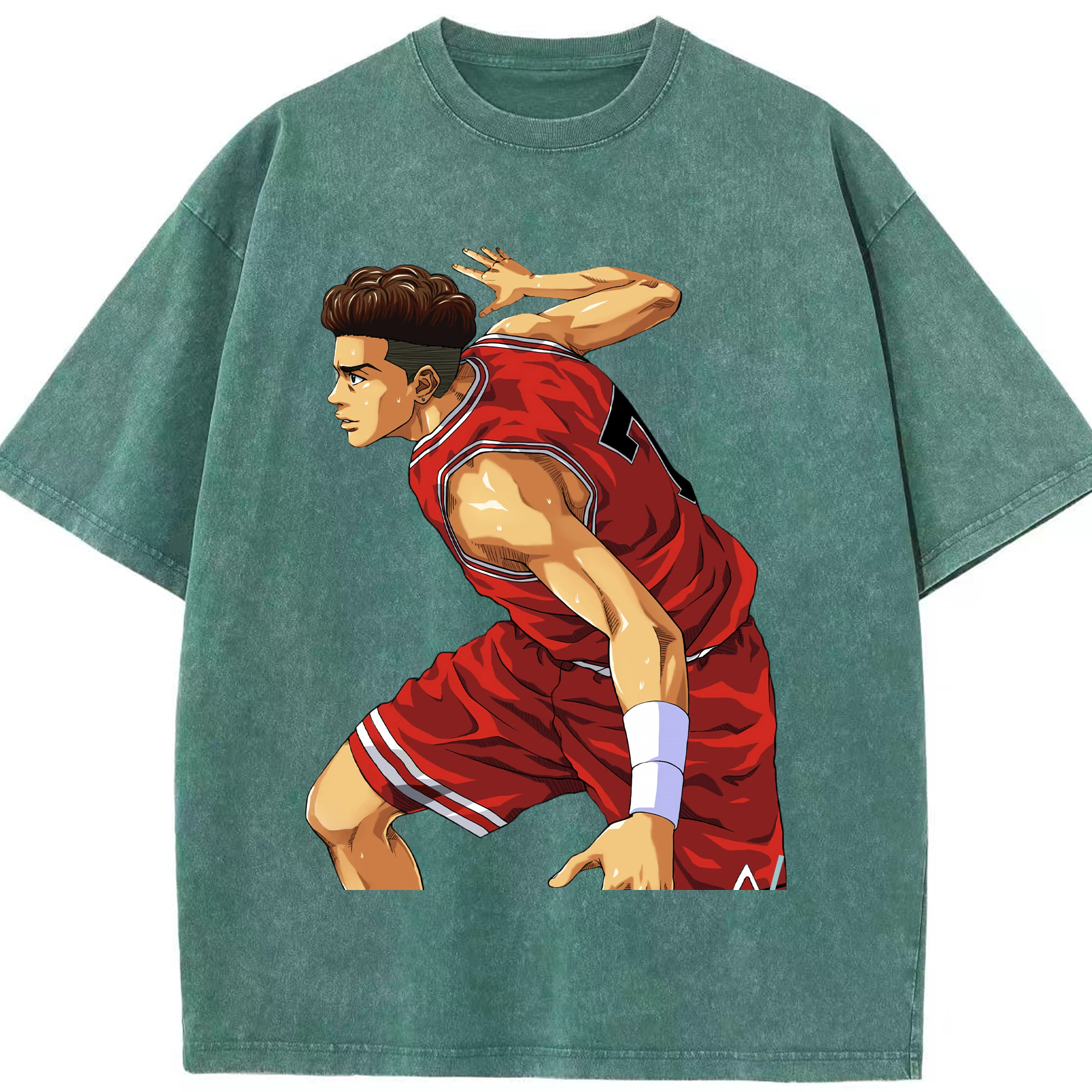 （画像用） SLAM DUNK／スラムダンク 綿100% ヴィンテージ風 半袖Tシャツ（フロントプリント）